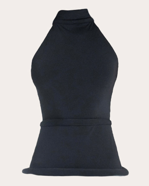 Mar Rolled Mock Neck Top