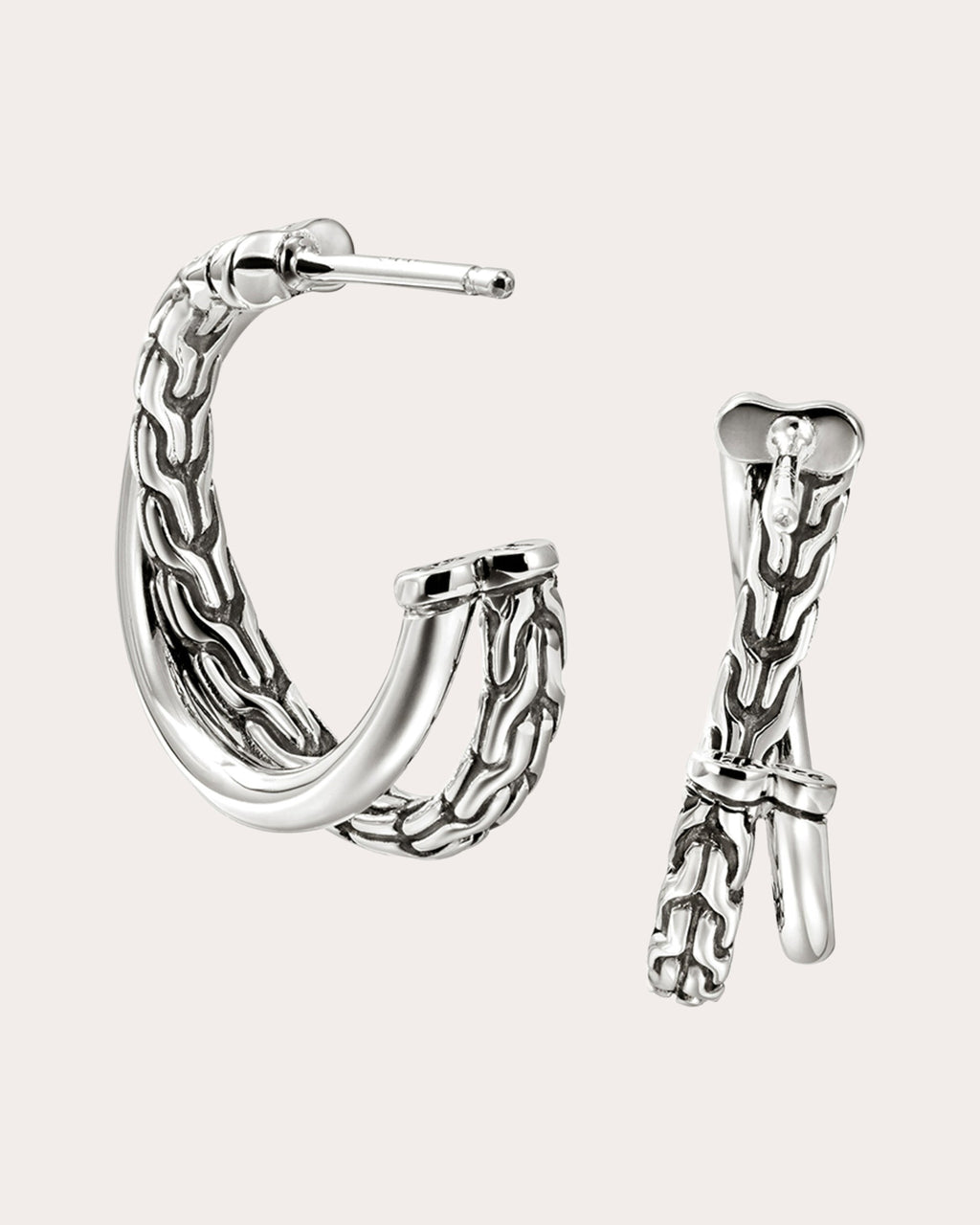 JH Essential Crossover Hoop Earrings