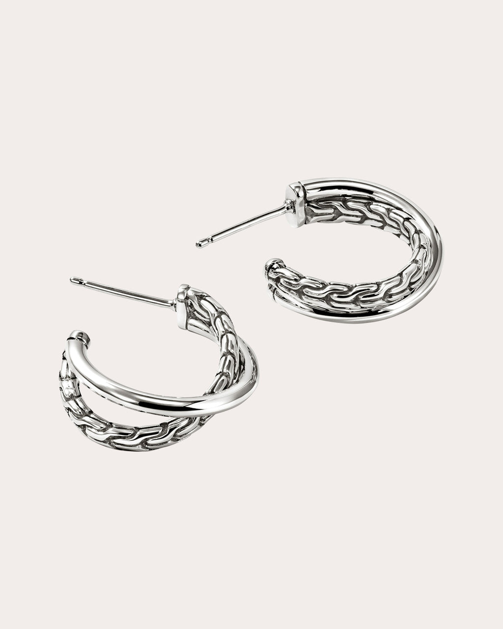 JH Essential Crossover Hoop Earrings