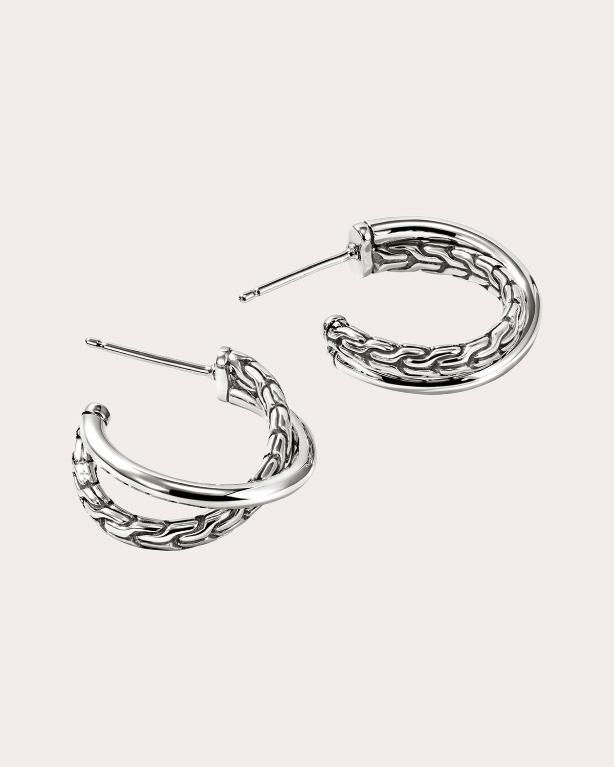 JH Essential Crossover Hoop Earrings