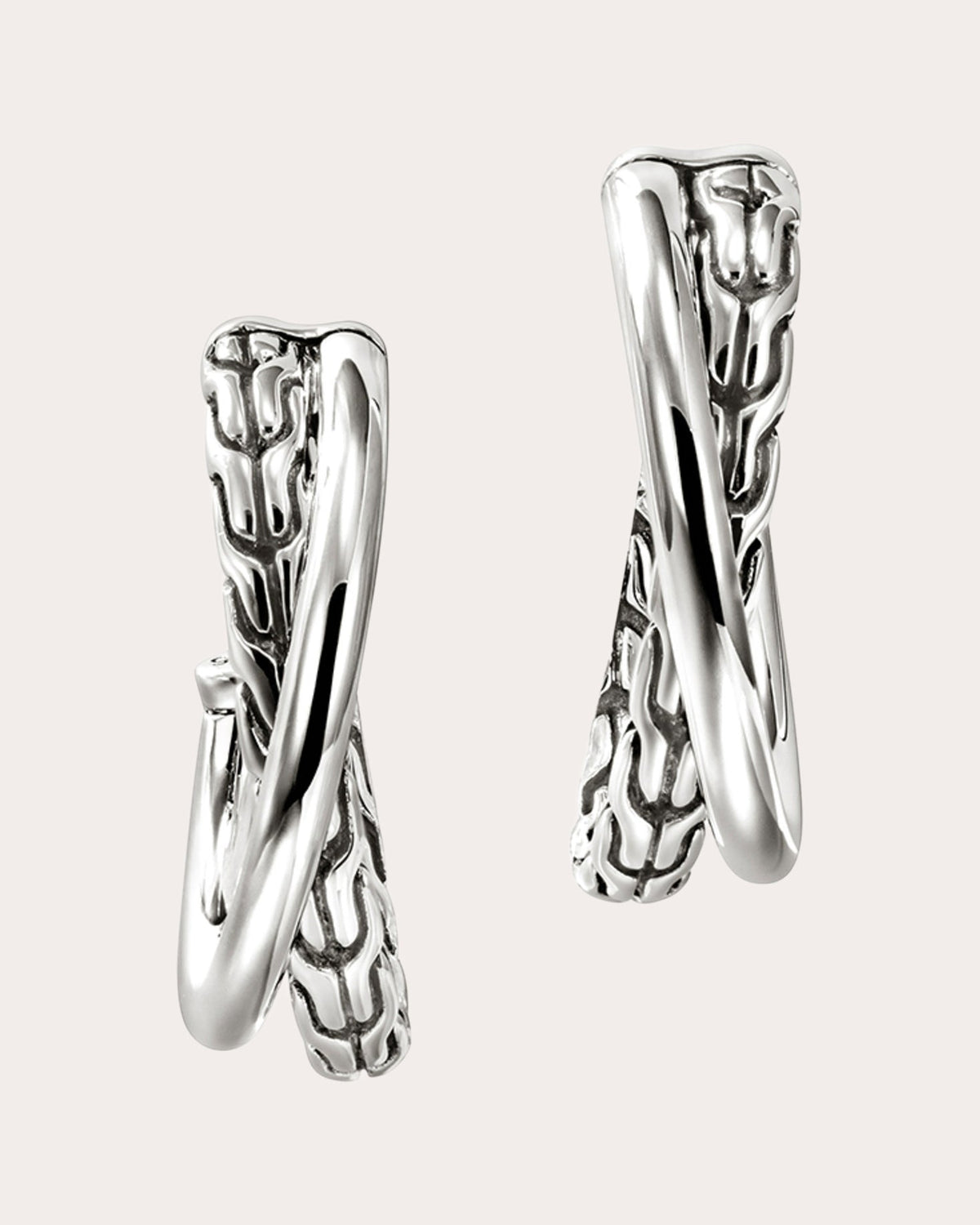 JH Essential Crossover Hoop Earrings