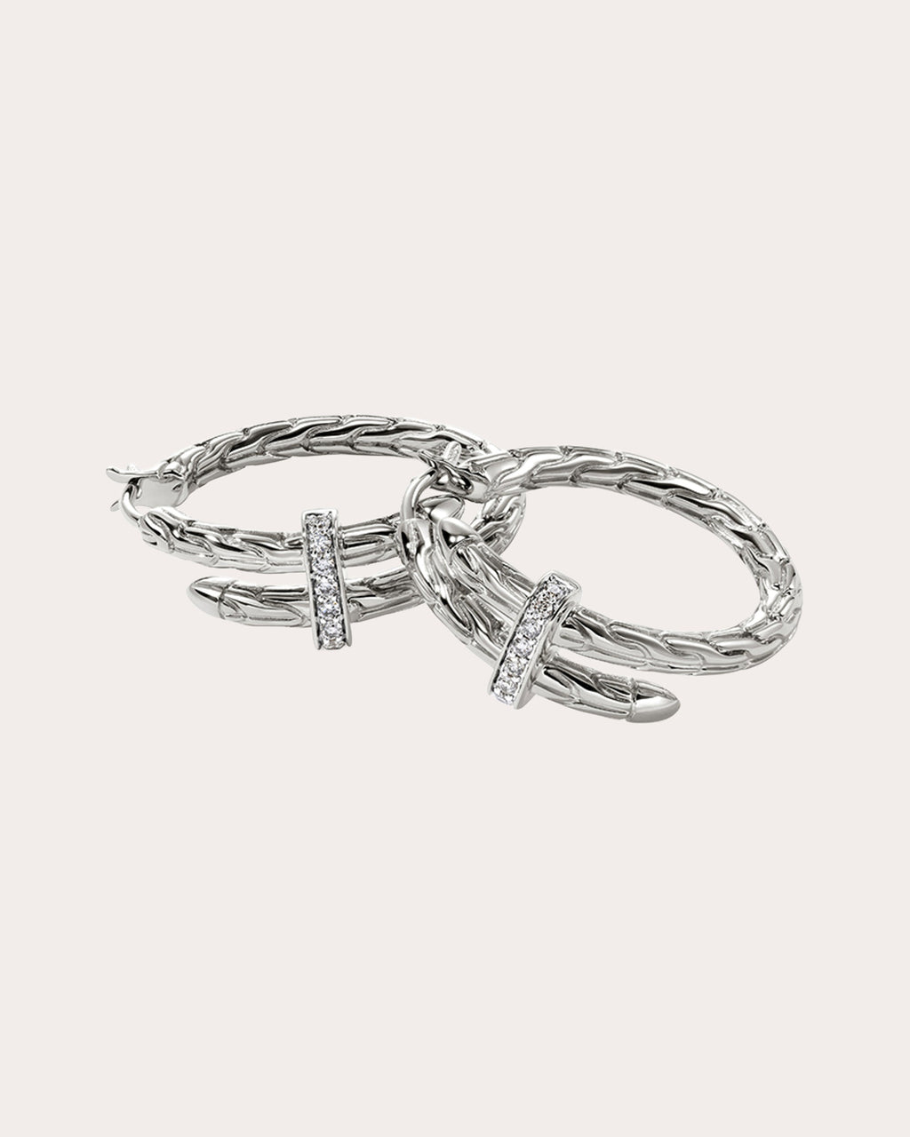 Diamond Spear Hoop Earrings