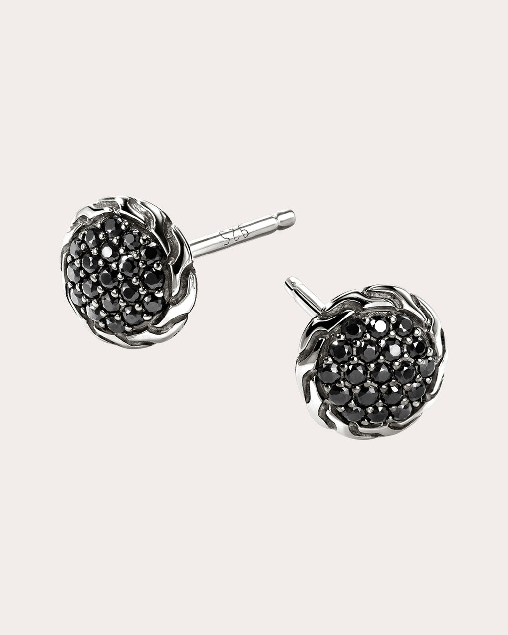 Black Sapphire JH Essential Pavé Stud Earrings