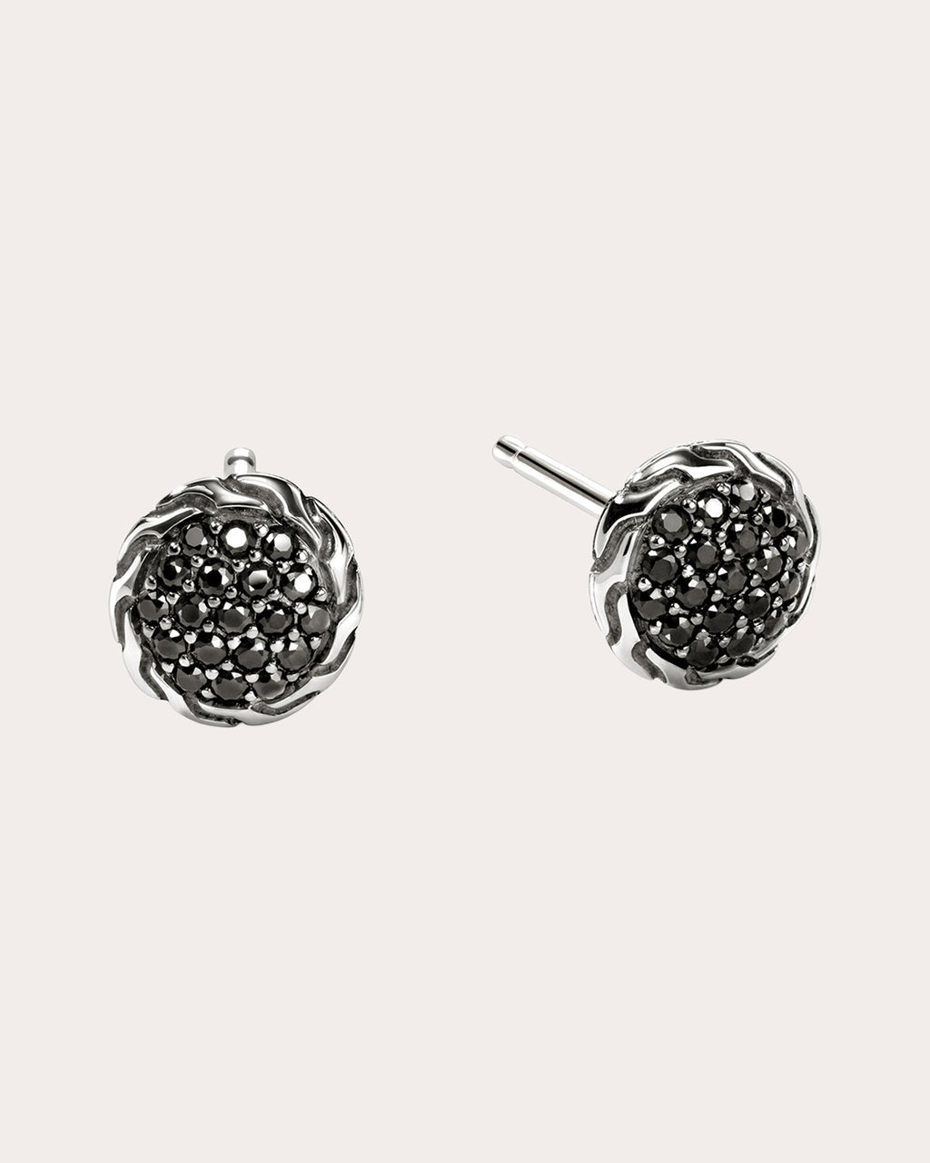 Black Sapphire JH Essential Pavé Stud Earrings