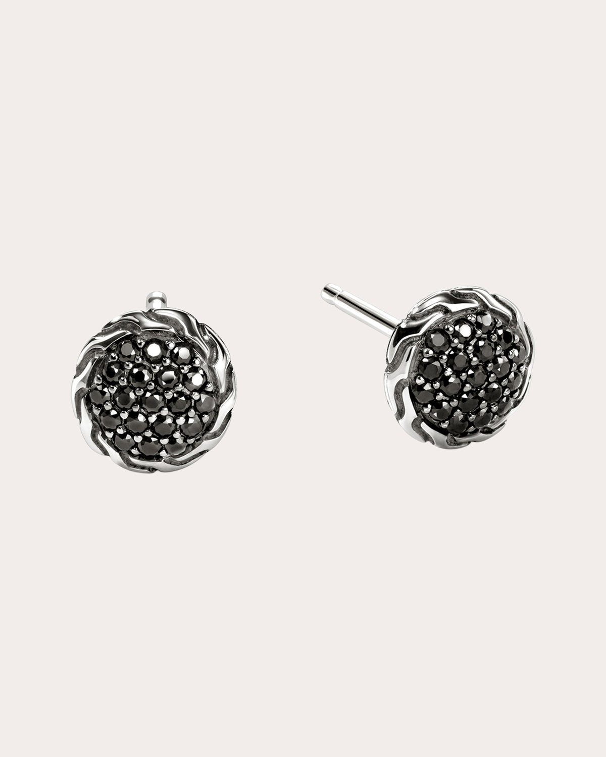Black Sapphire JH Essential Pavé Stud Earrings