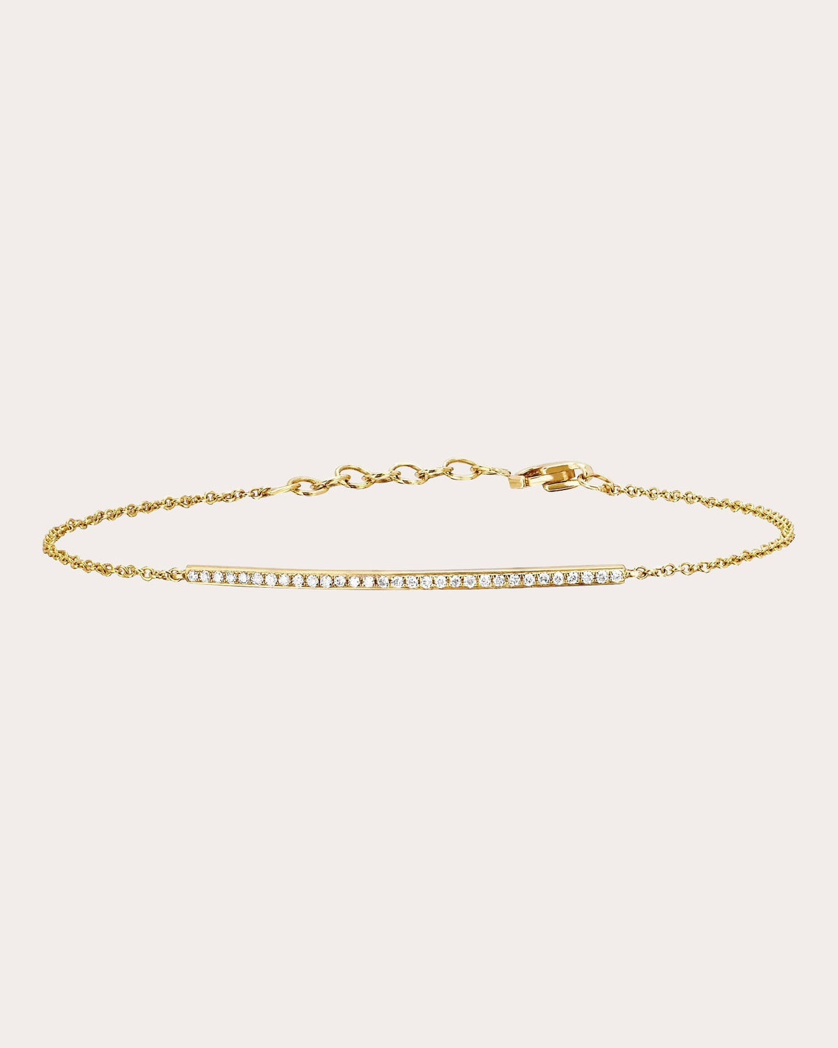 Diamond Bar Chain Bracelet