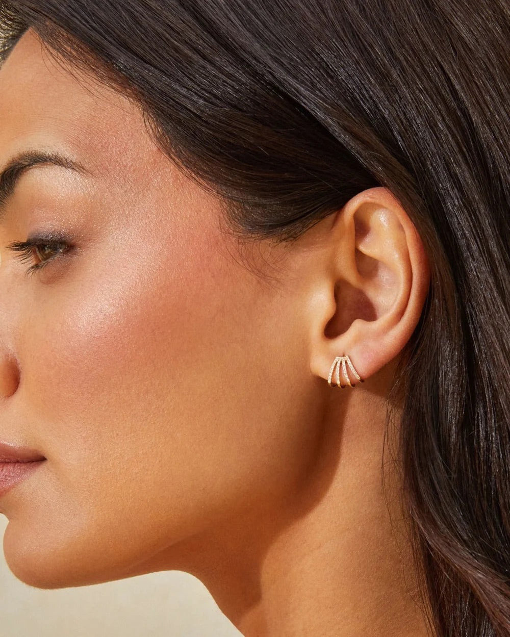 Diamond Multi Huggie Earring