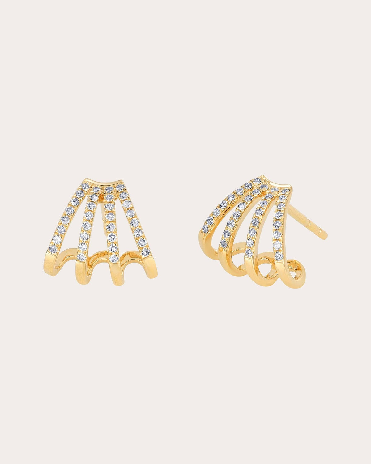 Diamond Multi Huggie Earring