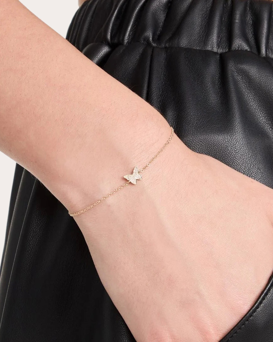 Diamond Butterfly Bracelet