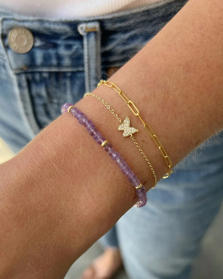 Diamond Butterfly Bracelet