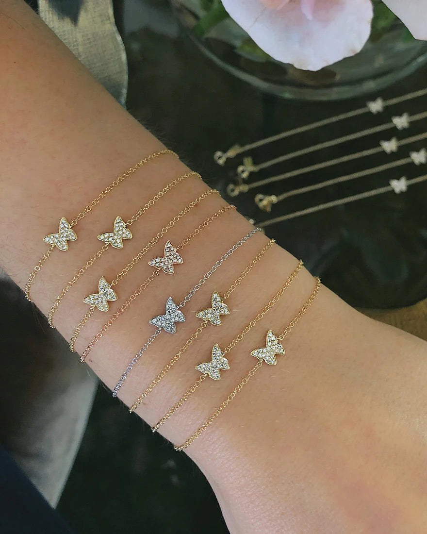 Diamond Butterfly Bracelet