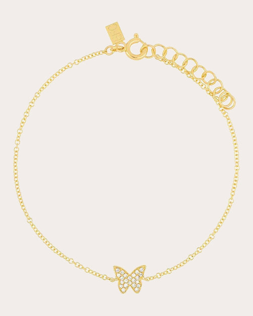 Diamond Butterfly Bracelet
