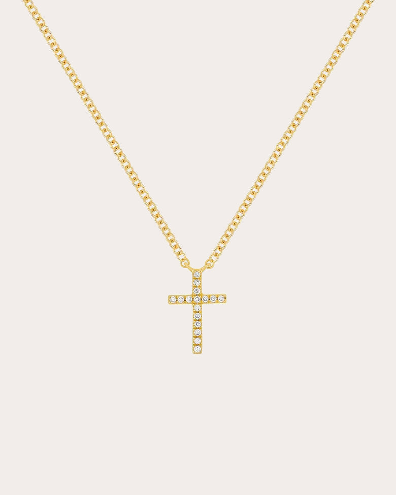 Diamond Cross Pendant Necklace