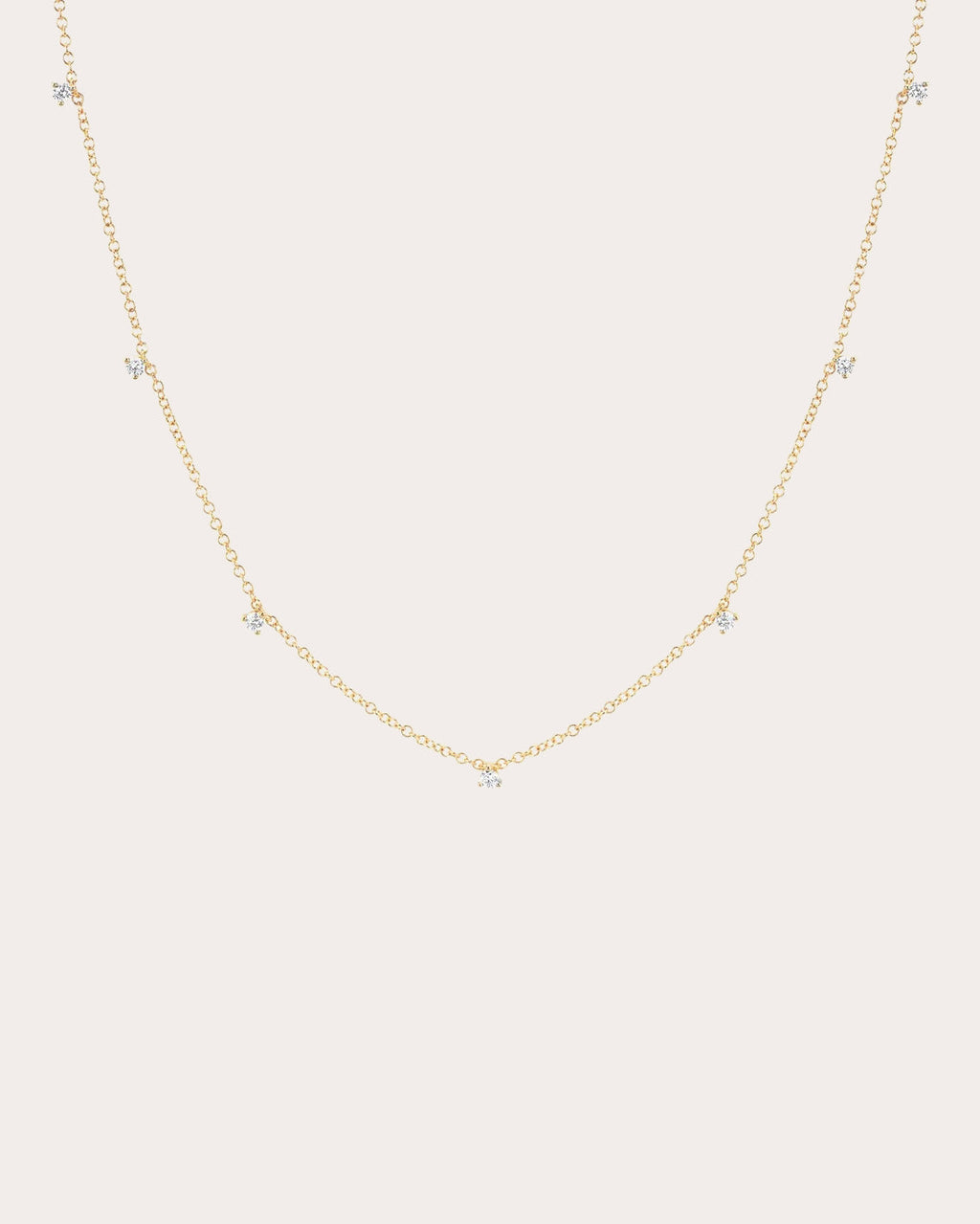 Diamond 7-Prong Station Necklace
