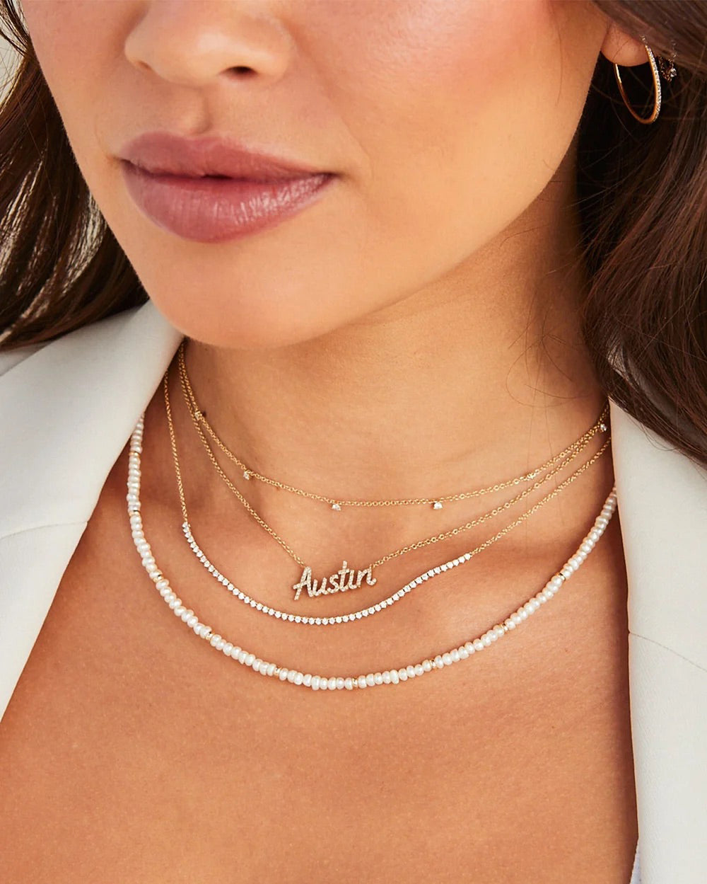 Diamond Segment Necklace