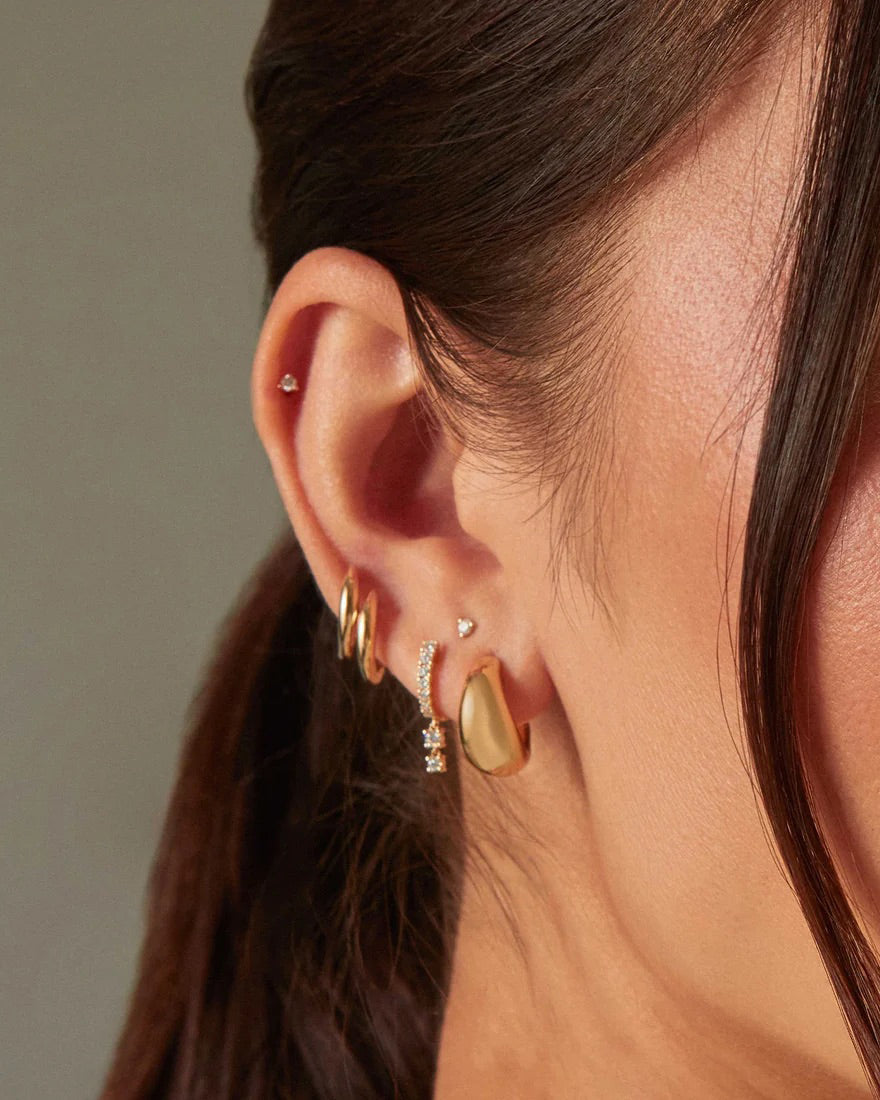 Diamond Baby Solitaire Stud Earrings
