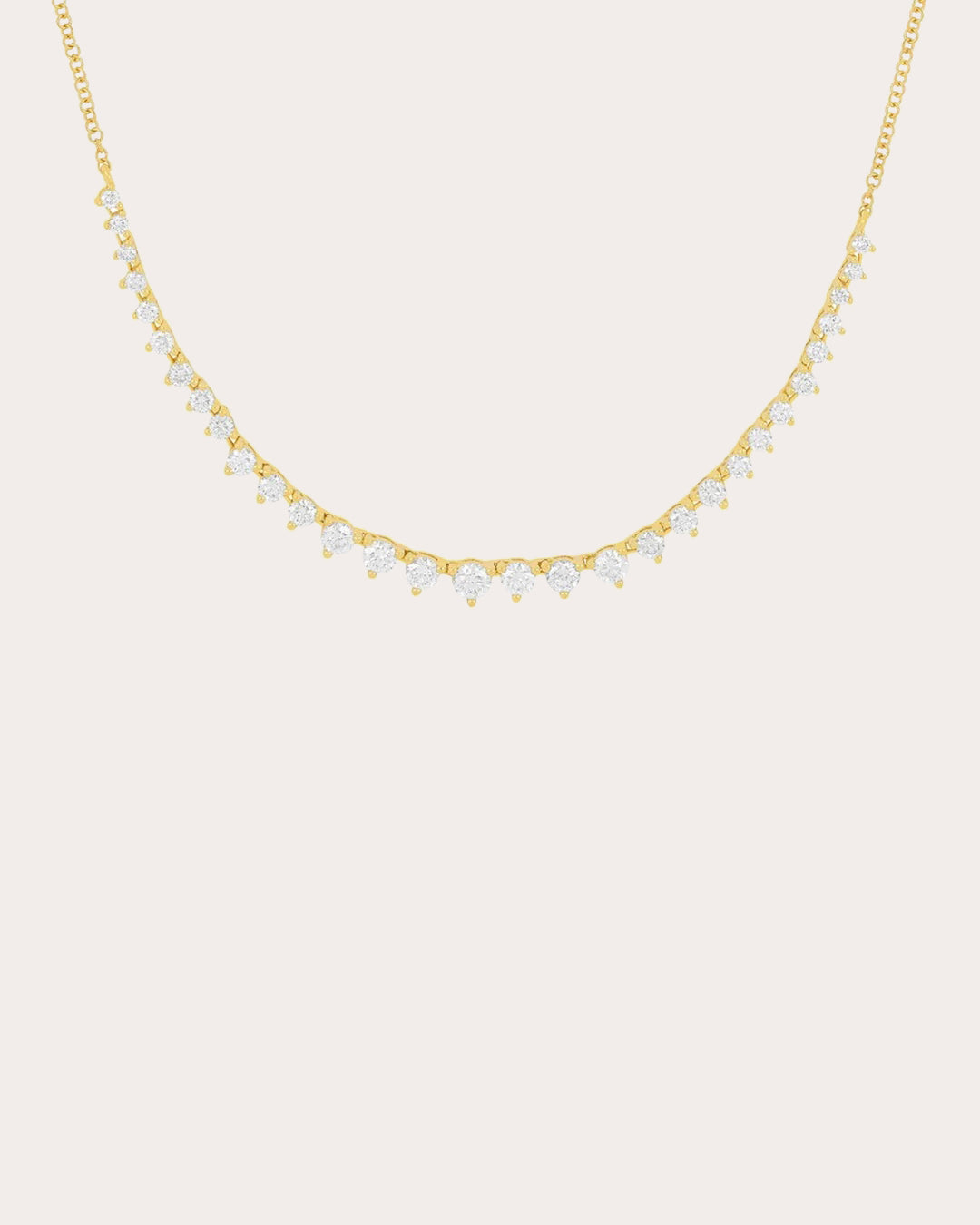 Diamond Graduated Segment Necklace
