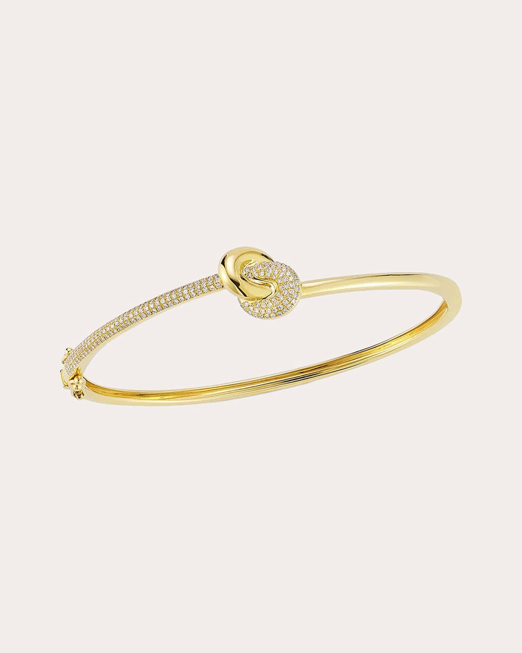 Diamond Jumbo Love Knot Bangle Bracelet