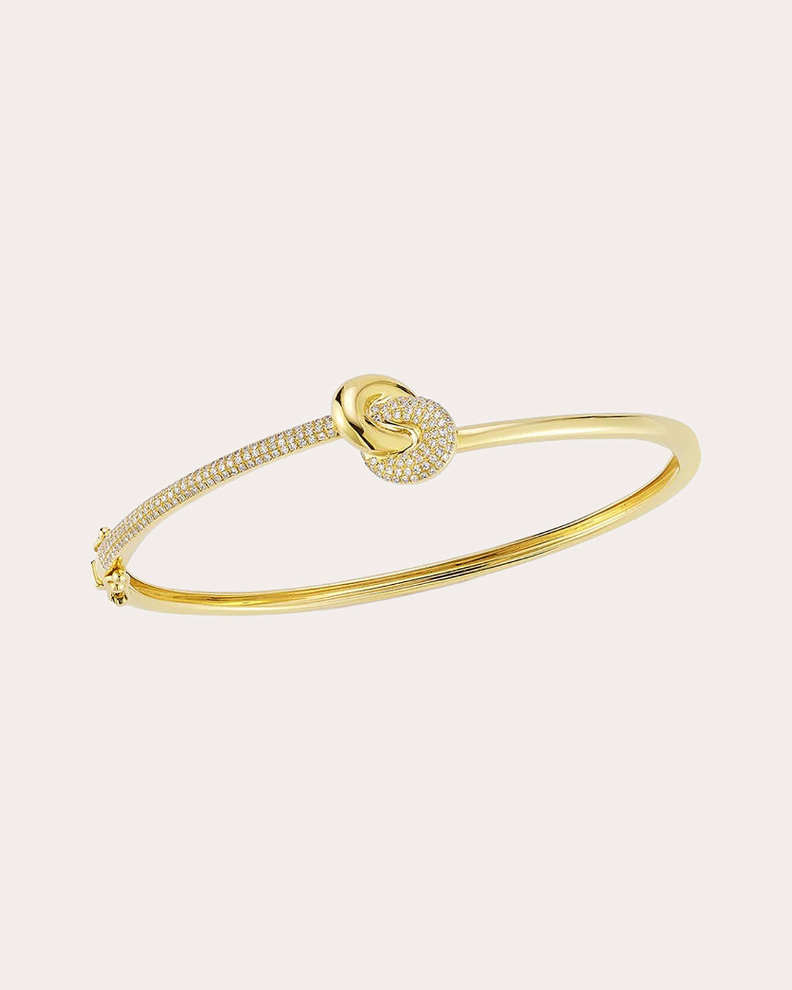 Diamond Jumbo Love Knot Bangle Bracelet