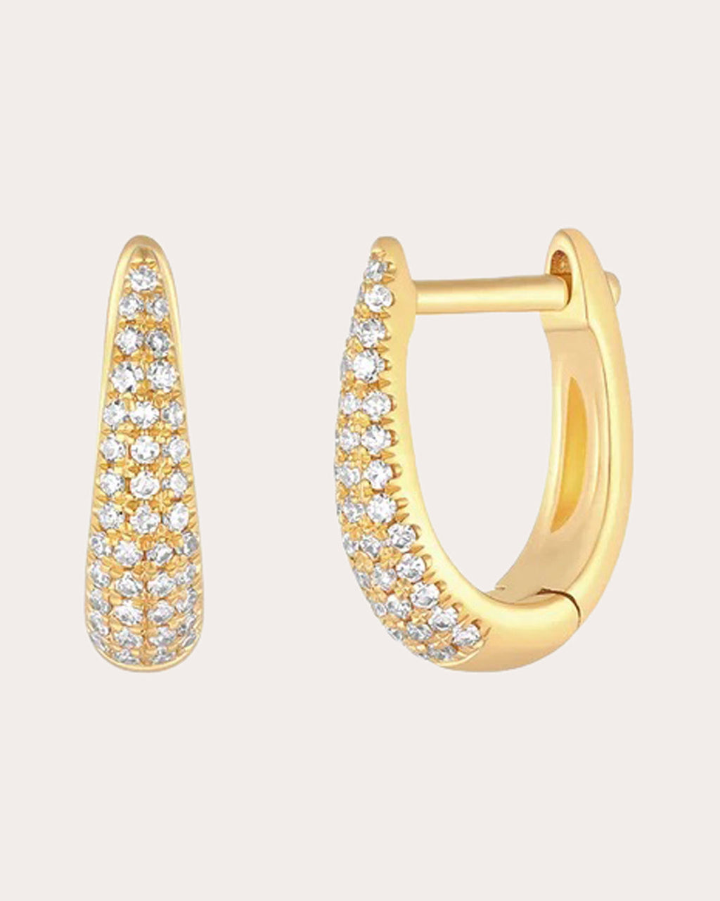 Diamond Mini Maeve Huggie Earrings