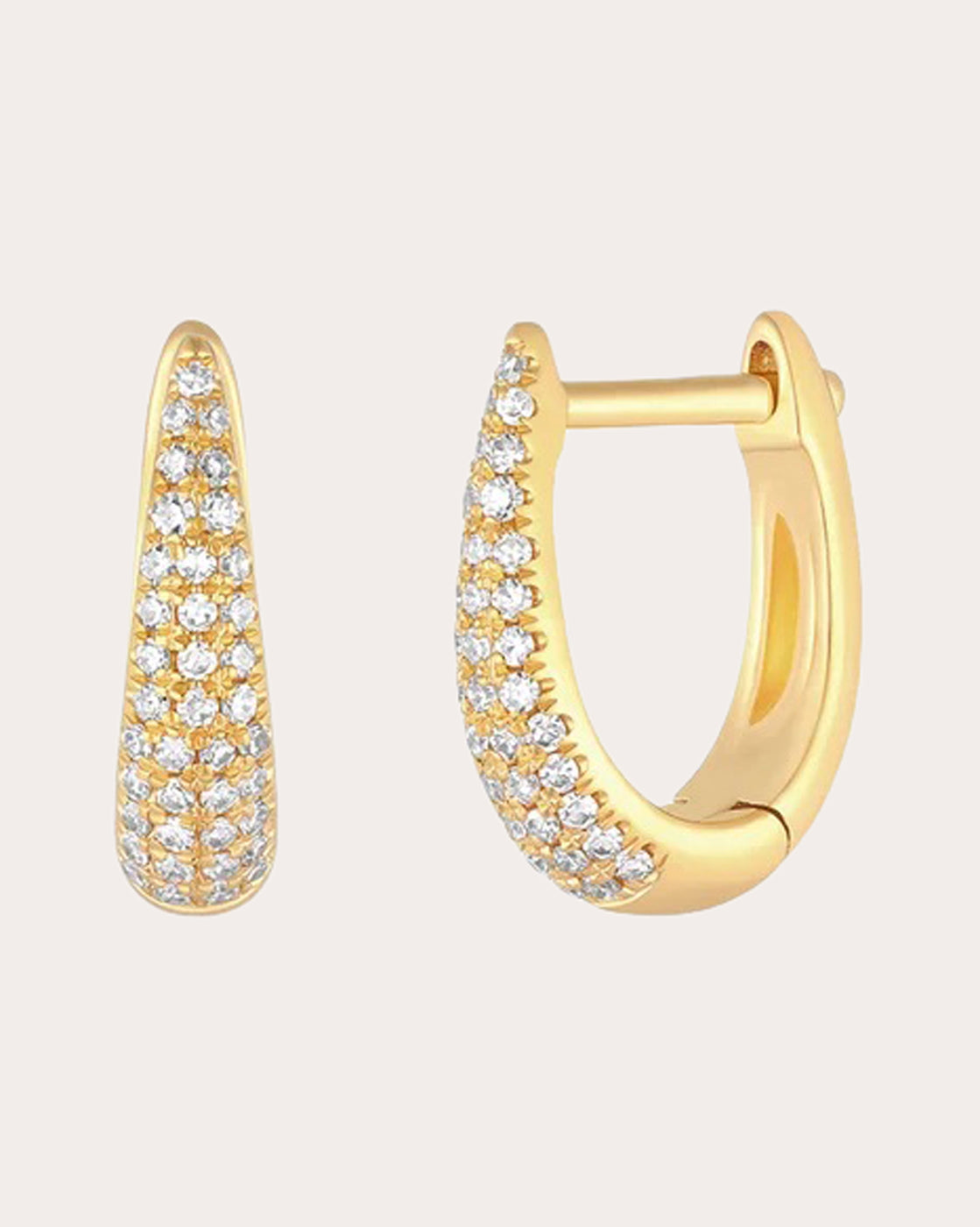Diamond Mini Maeve Huggie Earrings