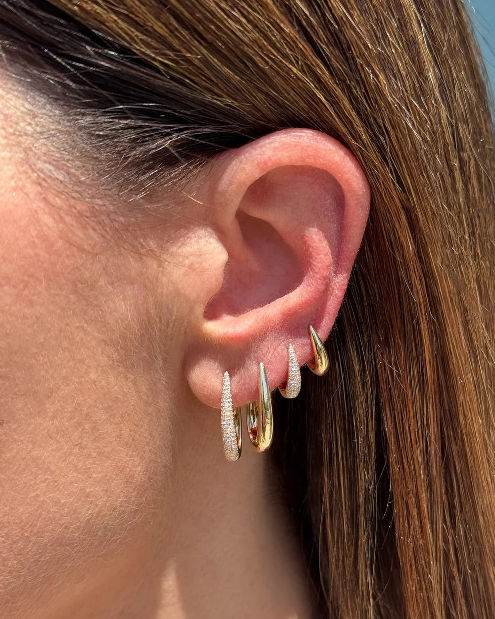 14k Gold Mini Maeve Huggie Earrings