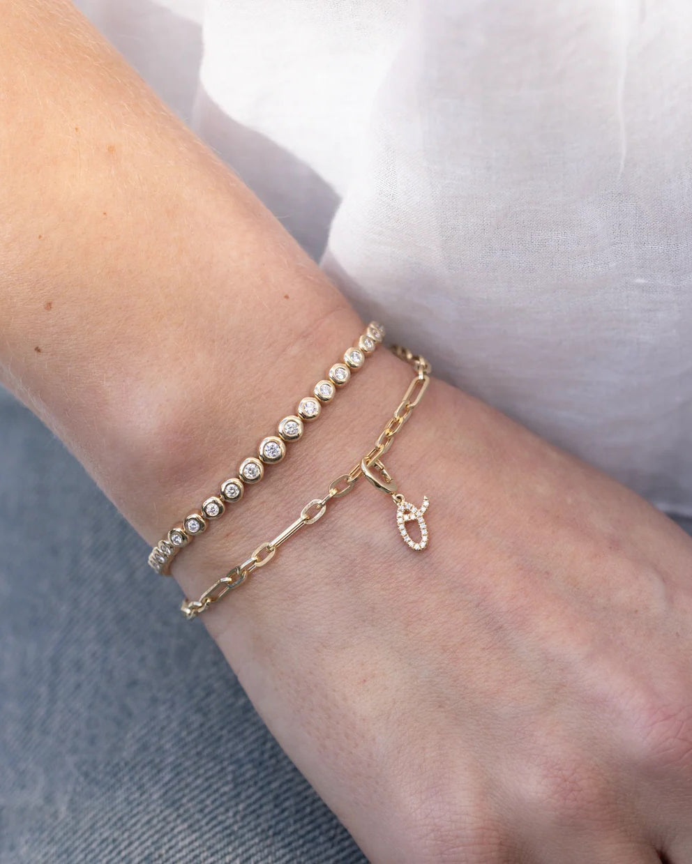 14k Gold Mini Mixed Chain Bracelet