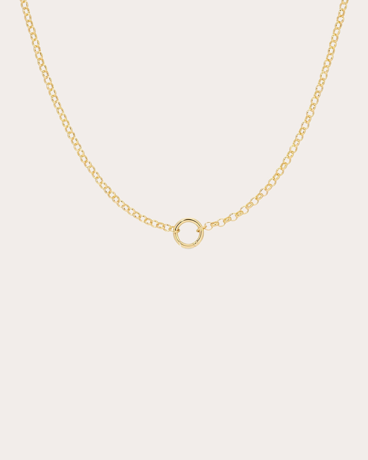 14k Gold Rolo Chain Enhancer Necklace