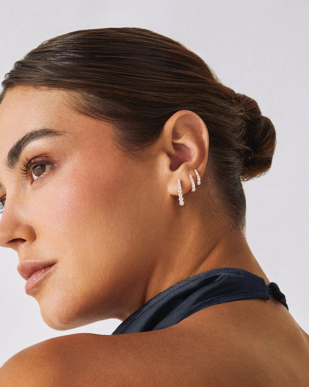 Diamond Prong Maeve Hoop Earrings