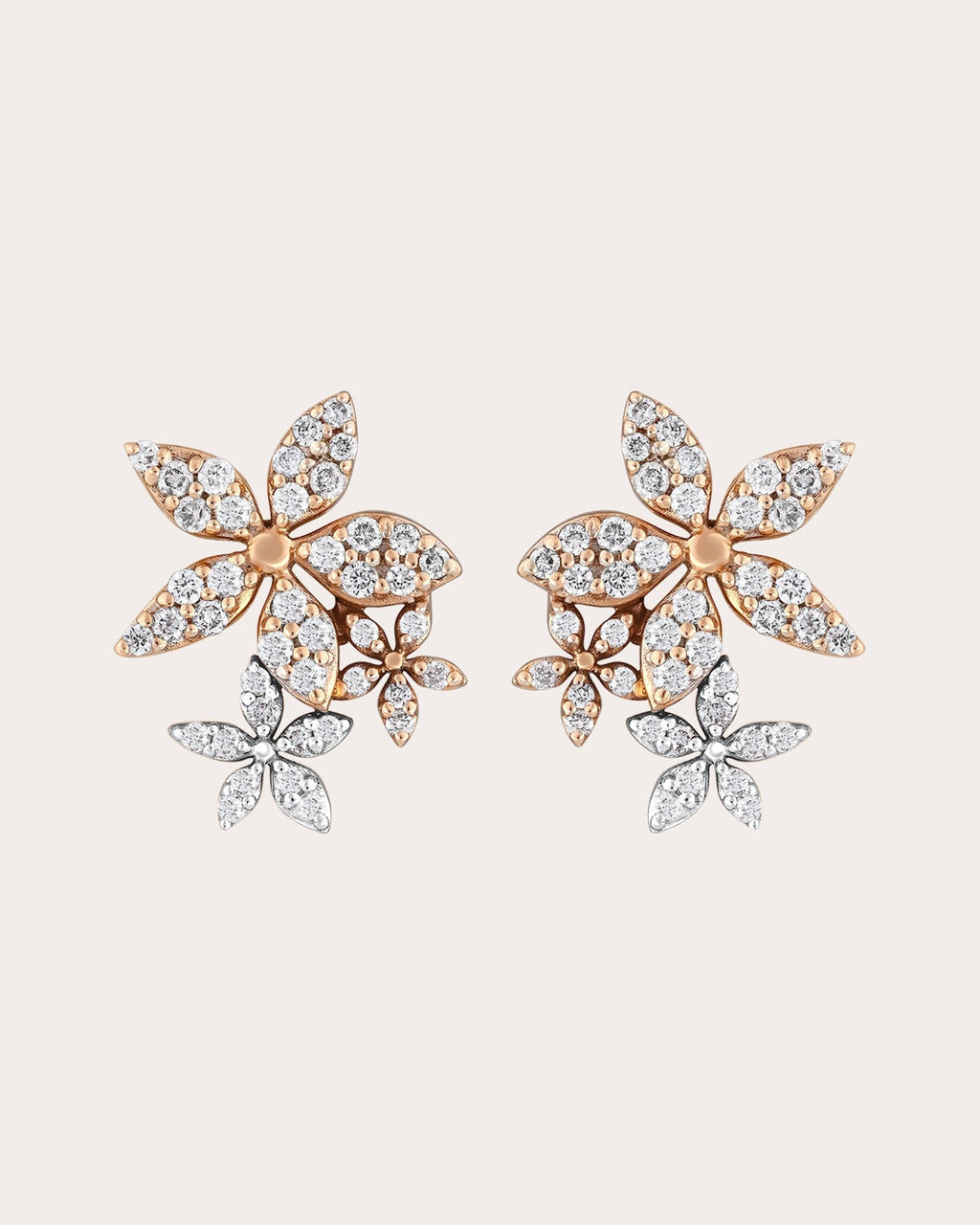 Diamond Apple Seed Tara Stud Earrings