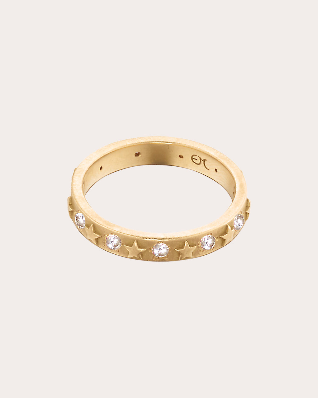 Diamond & 18k Gold Celestial Star Ring