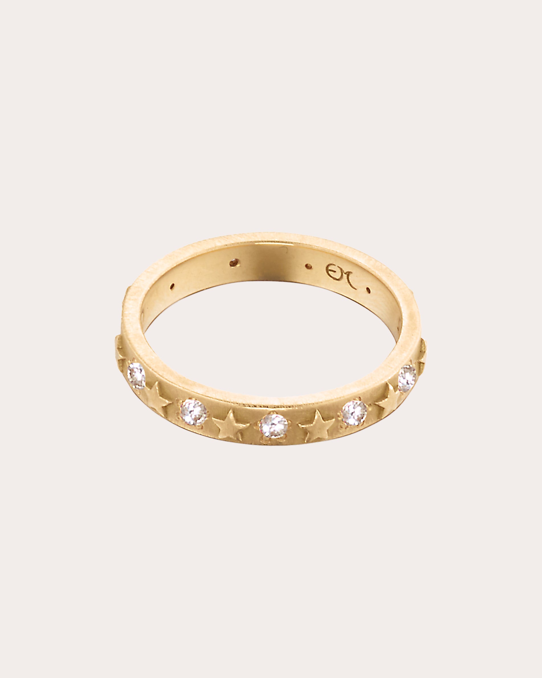 Diamond & 18k Gold Celestial Star Ring