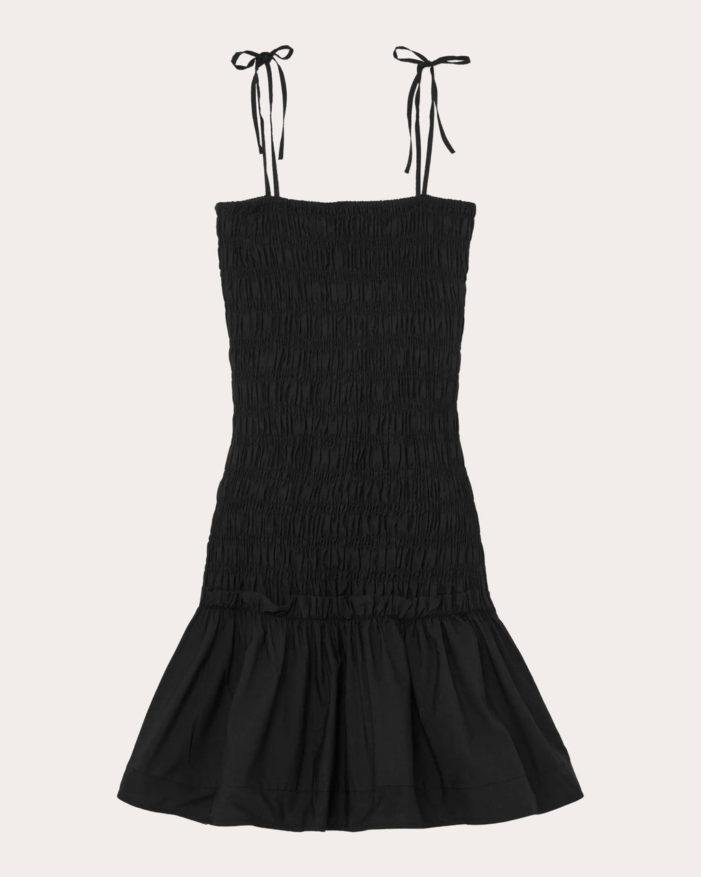 Eddy Smocked Cotton Drop-Waist Mini Dress
