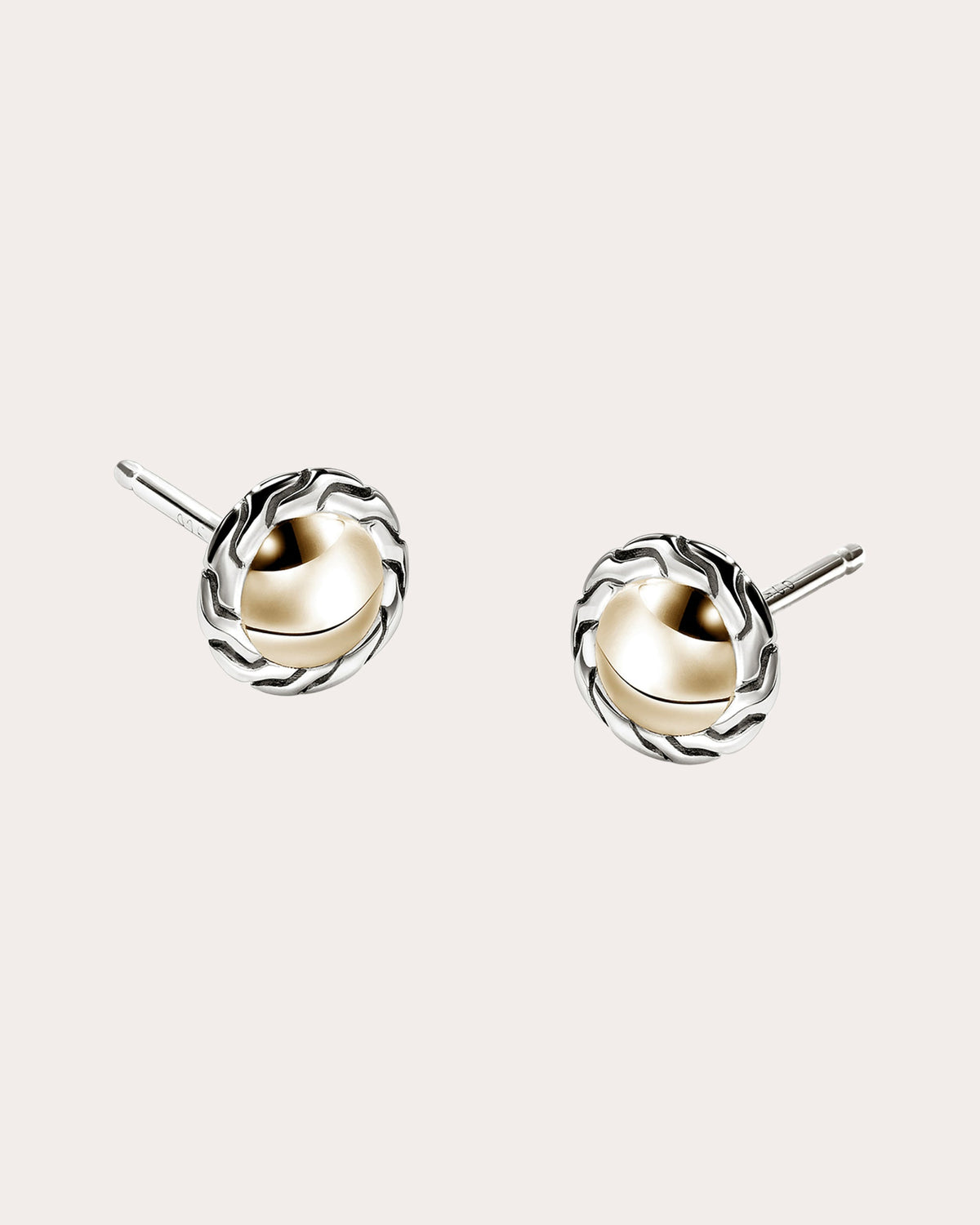 Two-Tone JH Essential Stud Earrings
