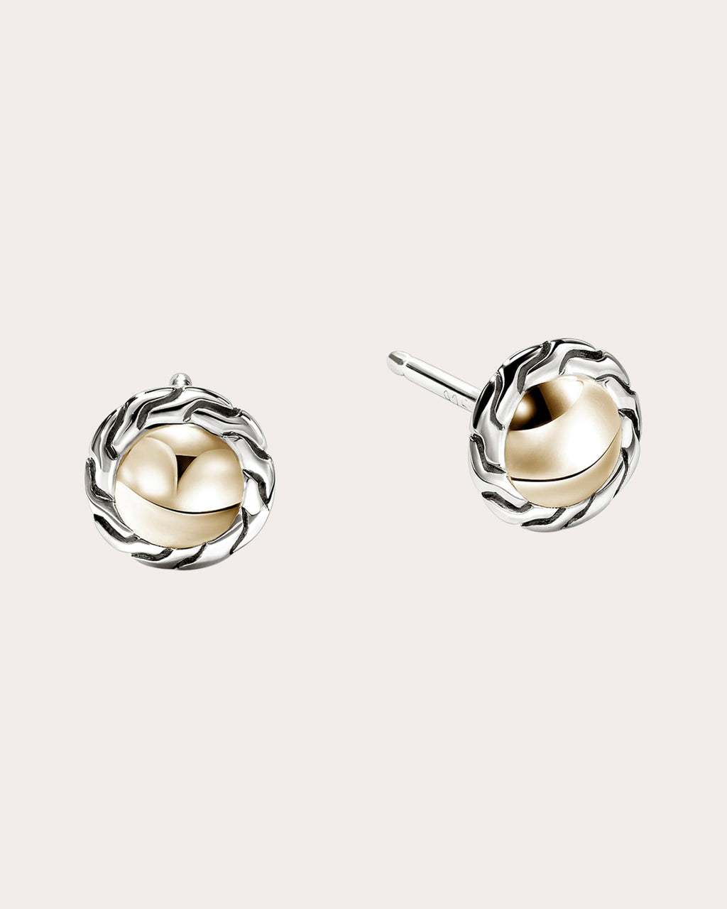 Two-Tone JH Essential Stud Earrings