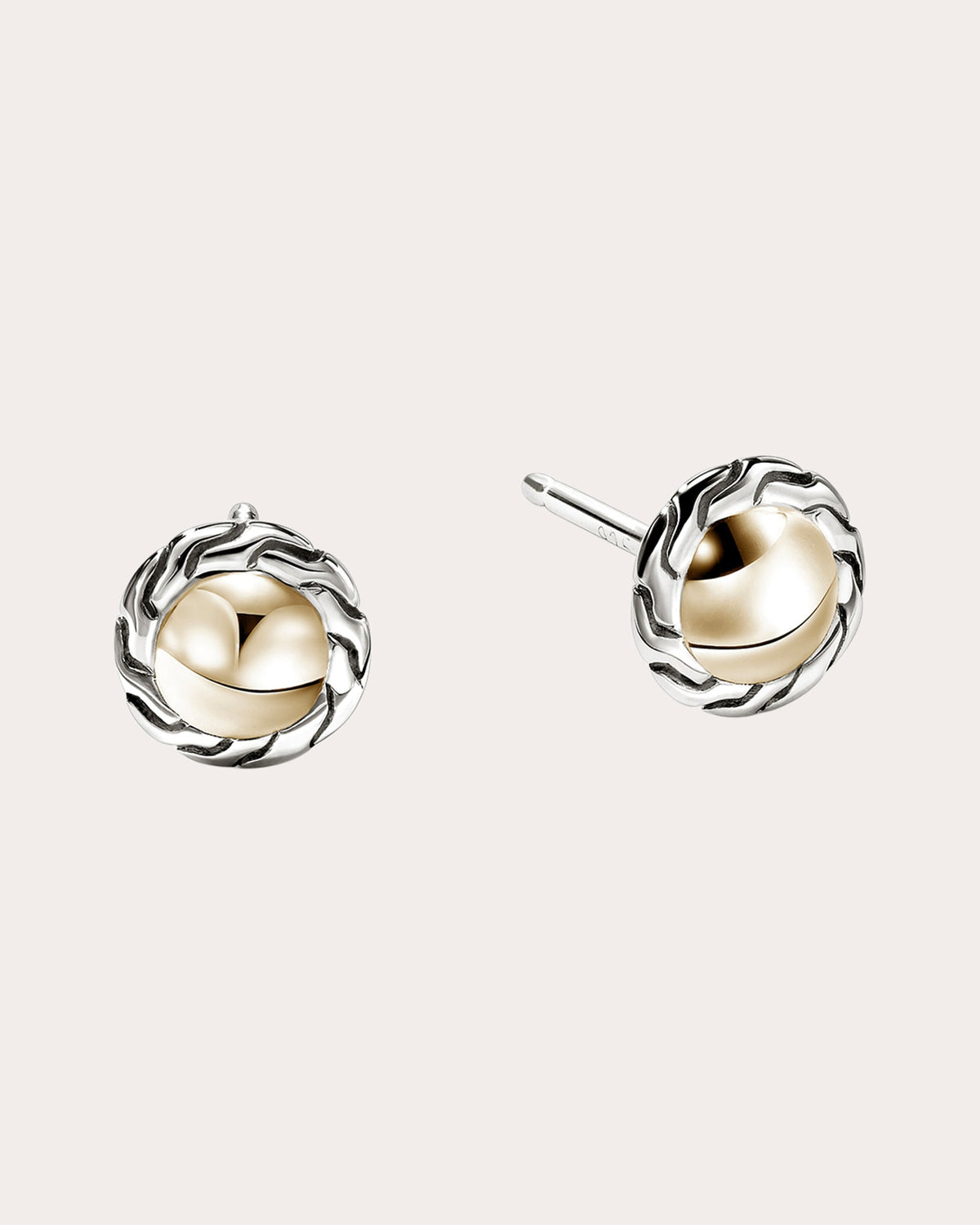 Two-Tone JH Essential Stud Earrings