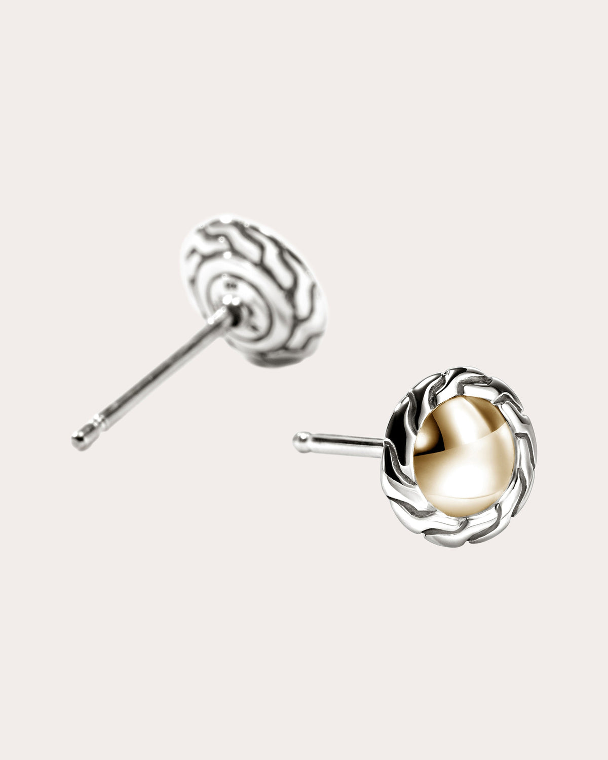 Two-Tone JH Essential Stud Earrings