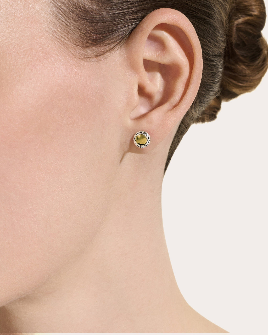 Two-Tone JH Essential Stud Earrings