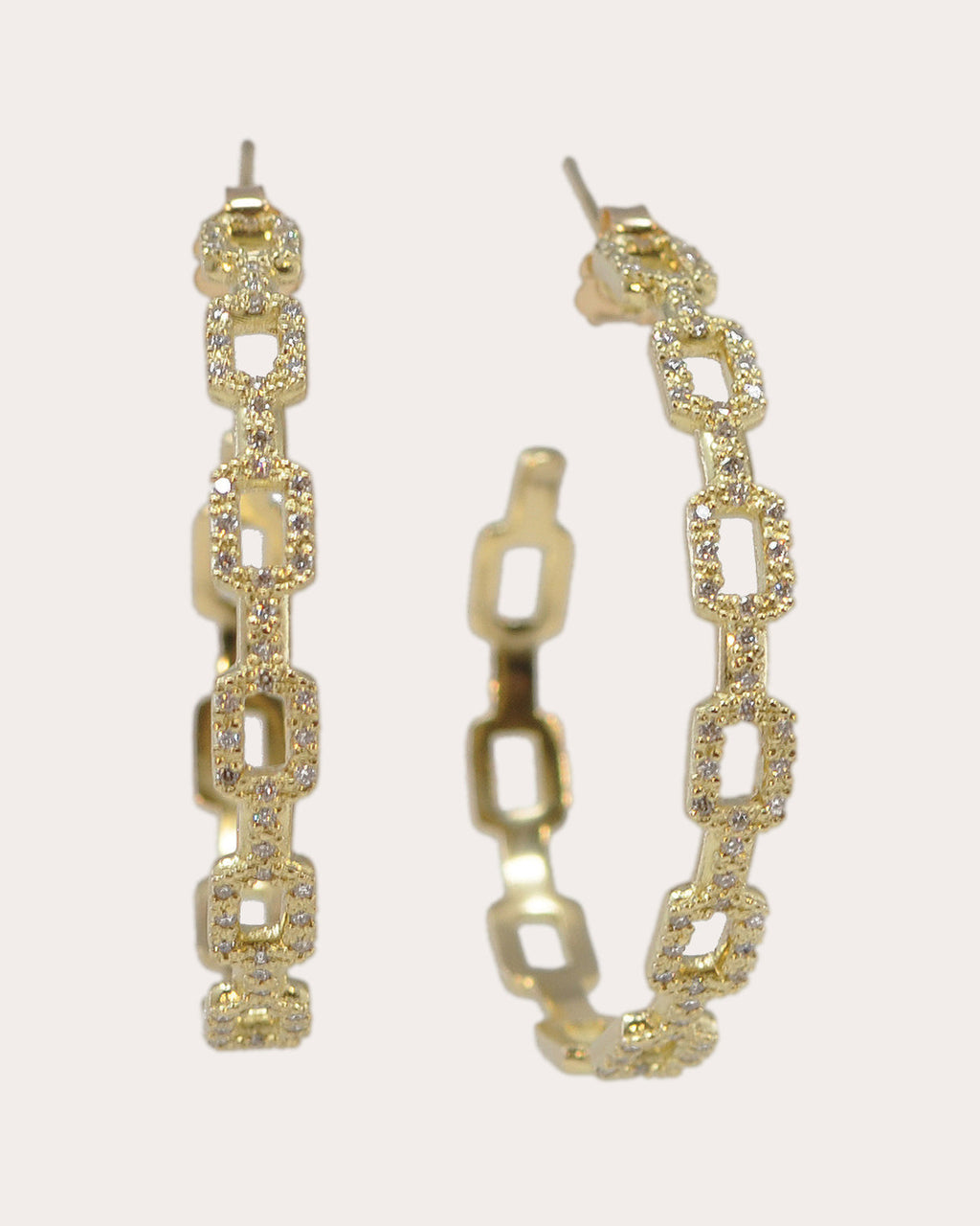 Diamond & 18k Gold Sueno Hoop Earrings