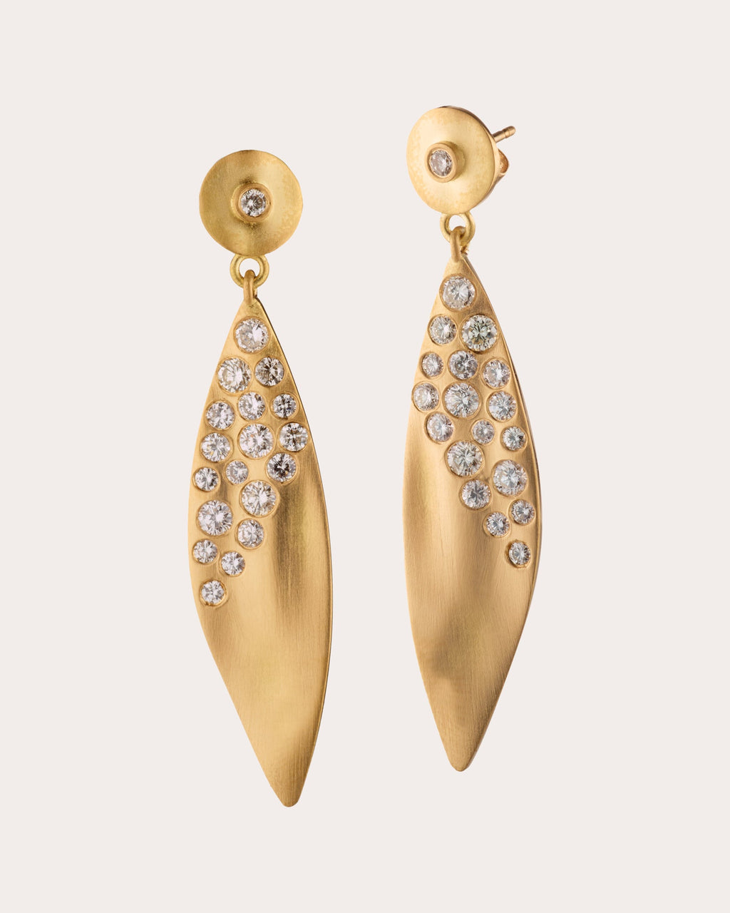 Diamond & 18k Gold Fairy Dust Wing Drop Earrings
