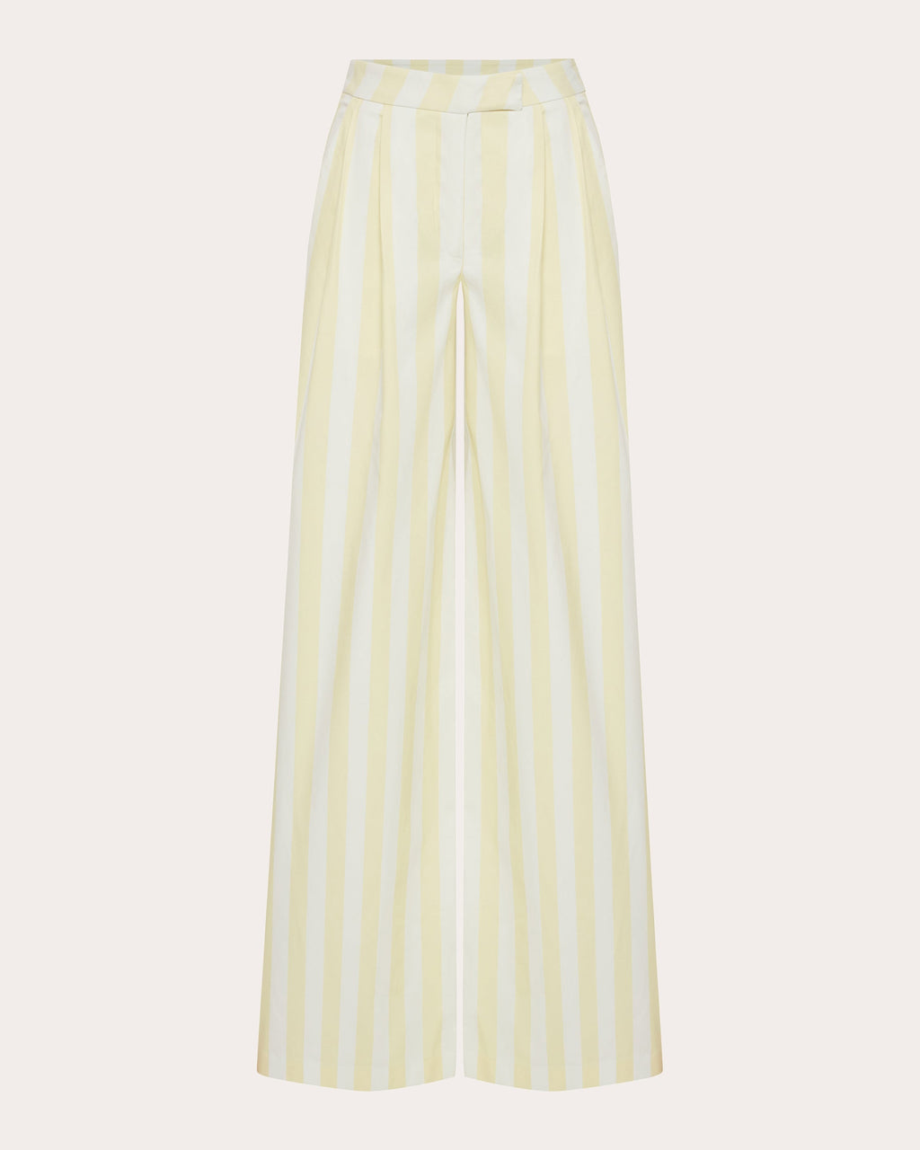 Eclipse Striped Cotton Wide-Leg Pants
