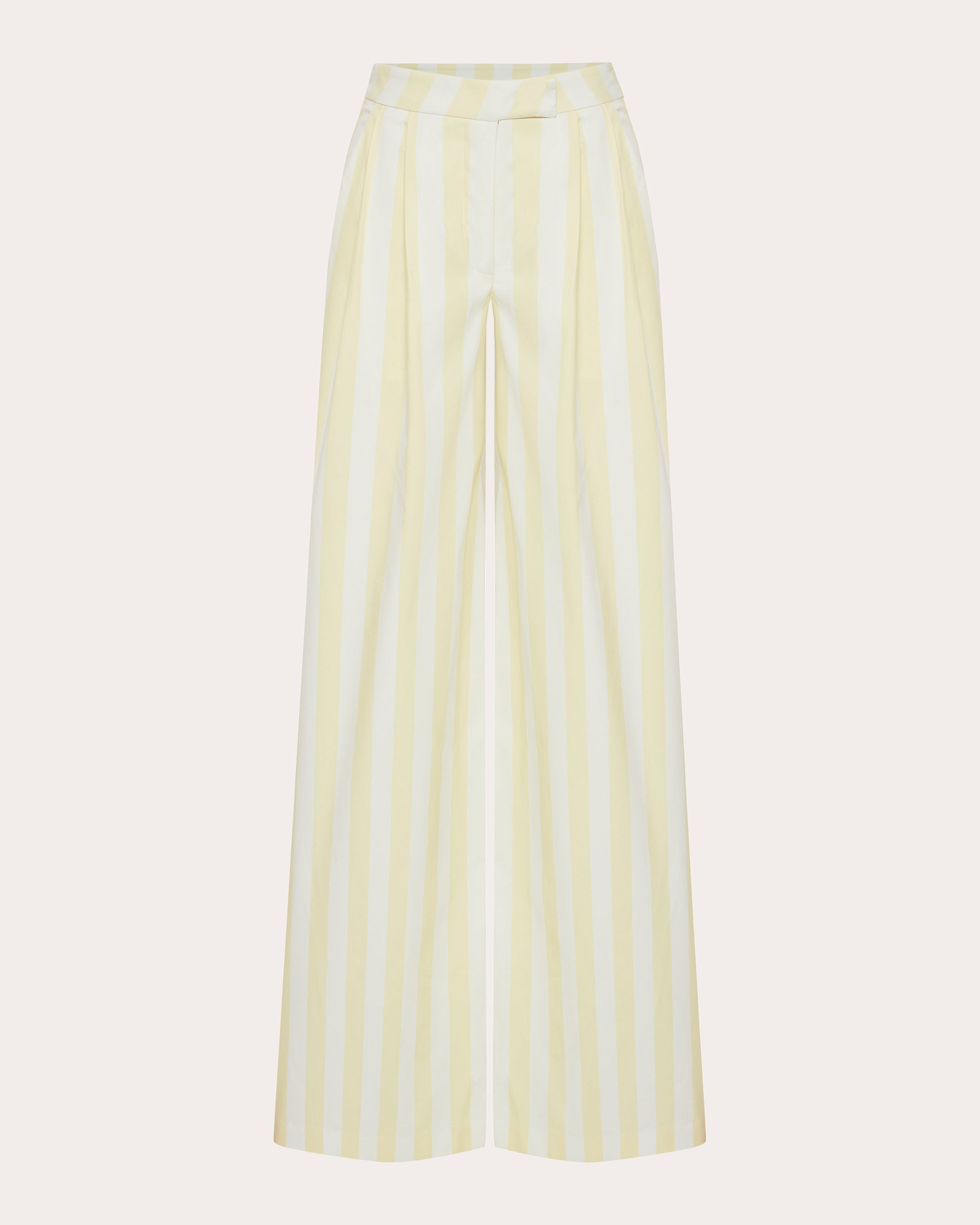 Eclipse Striped Cotton Wide-Leg Pants