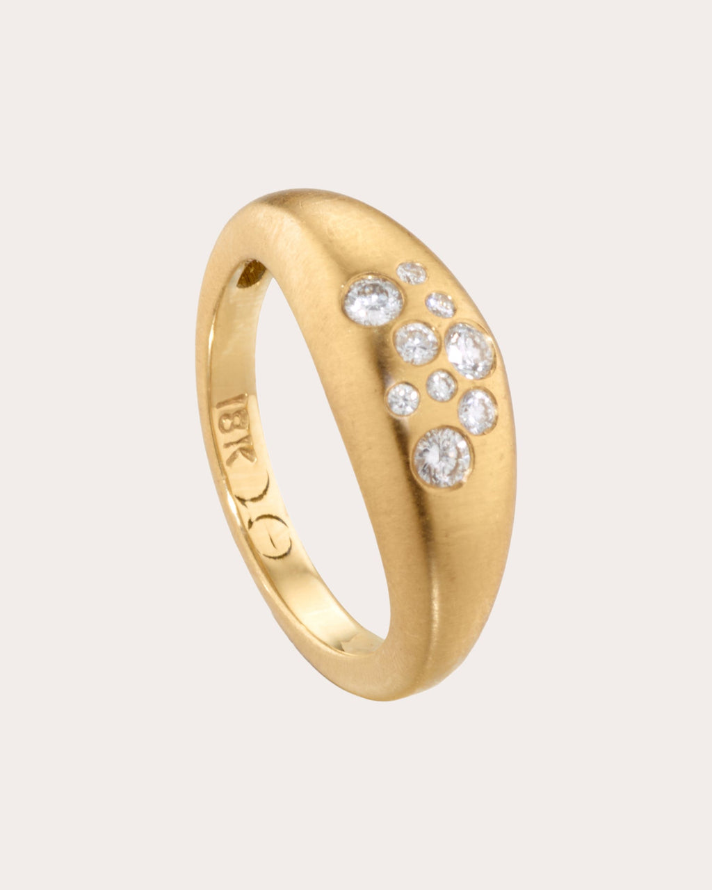 Diamond & 18k Gold Fairy Dust Pinky Ring