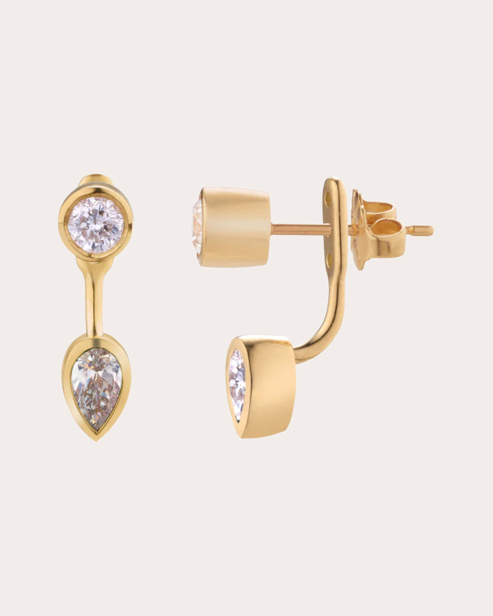Diamond & 18k Gold Aegis Ear Jacket