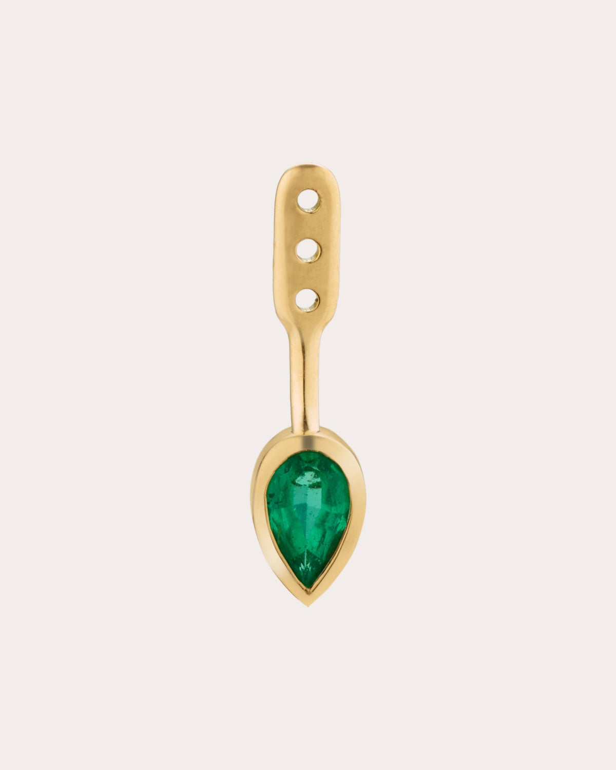 Emerald & 18k Gold Aegis Ear Jacket
