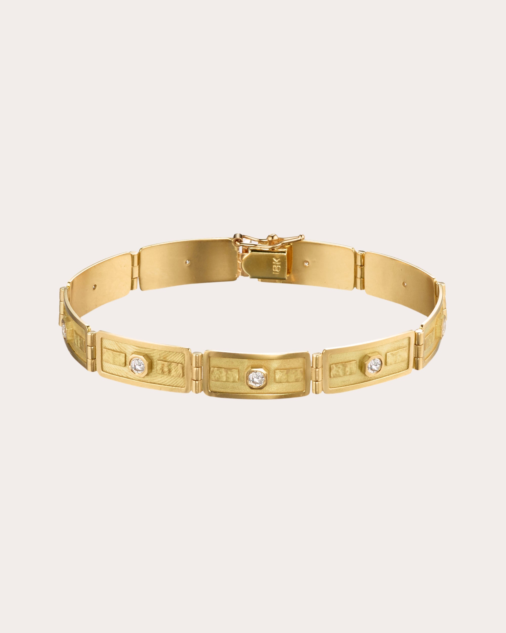 Diamond & 18k Gold Protection Bracelet