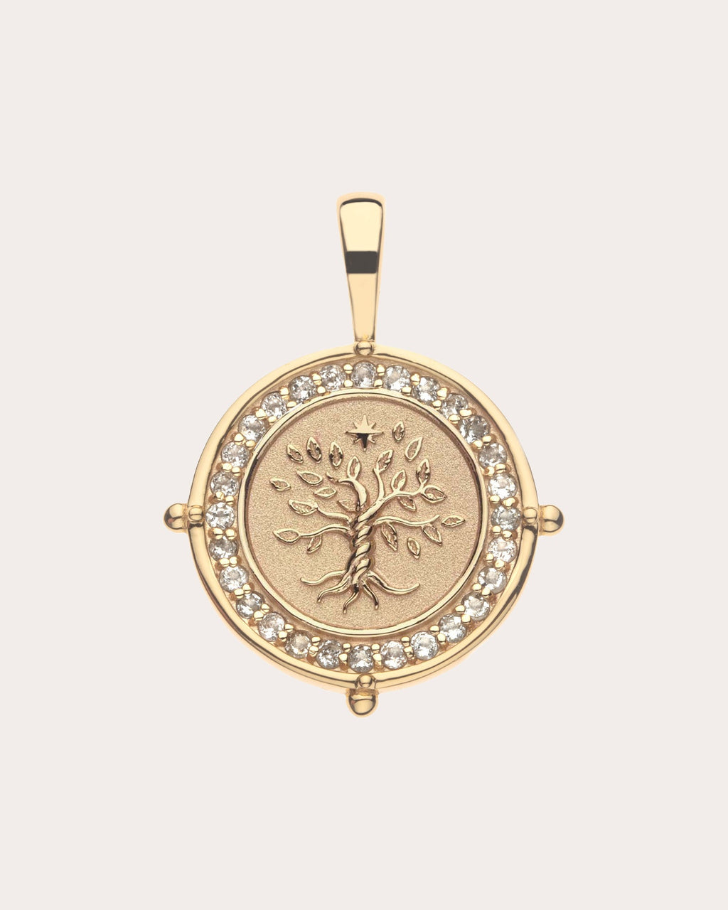 Topaz FAITH Petite Coin Pendant Necklace