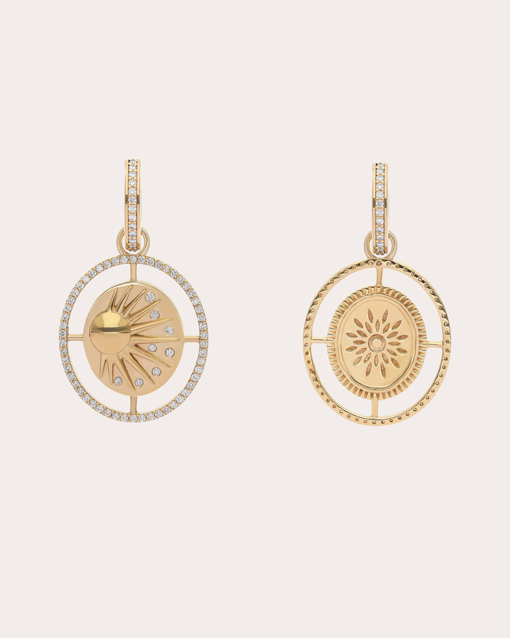 Diamond & 14k Gold Eos Medallion