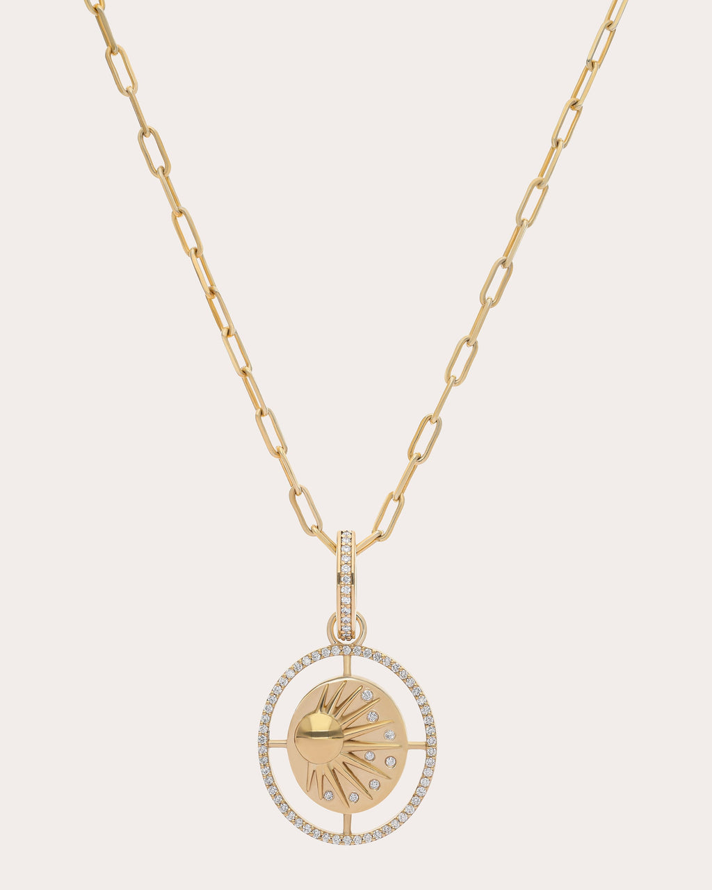 Diamond & 14k Gold Eos Medallion