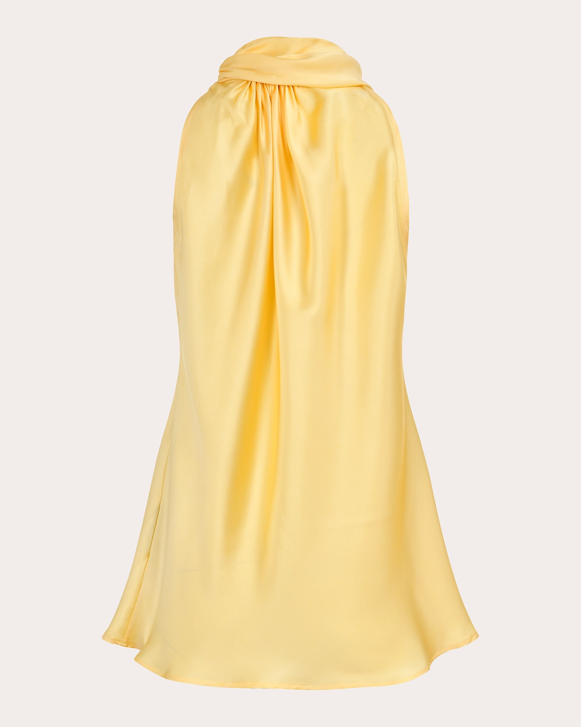 Erden Silk Sleeveless Mock Neck Top
